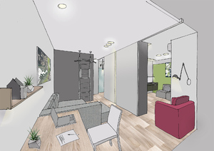 Заказать Блиц-проект интерьеров заочно для людей строящих свой дом, квартиру в г. Кропивницкий . Спальня 12м2